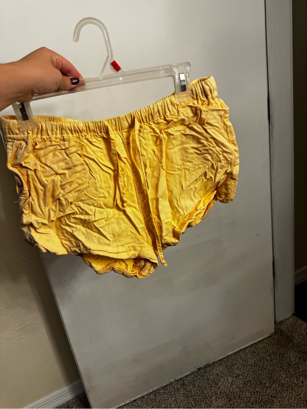RVCA Sunburst Yellow Elastic-Waist summer Shorts